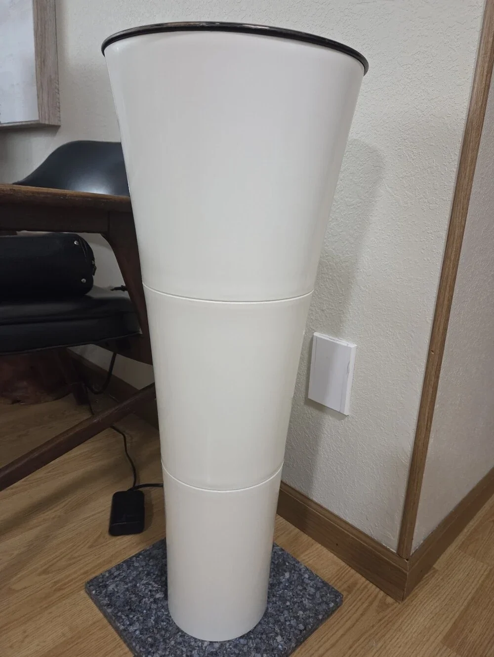 Vintage IKEA Fackla Floor Lamp Y2K Retro Postmodern Black White Carl Ojerstam